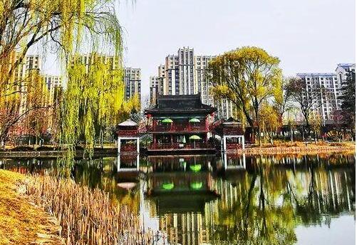 天水馬跑泉公園，這滿園春色似美人的嫣然一笑般撩人