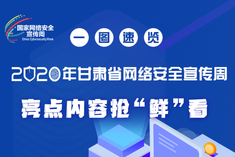 一圖速覽2020年甘肅省網(wǎng)絡(luò)安全宣傳周，亮點內(nèi)容搶“鮮”看！