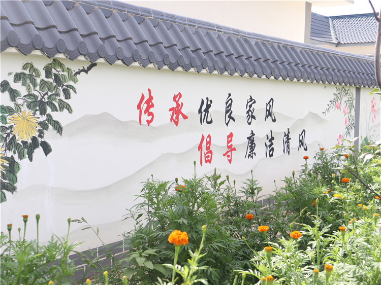 臨澤縣新華鎮大寨幸福港灣廉潔文化墻.JPG
