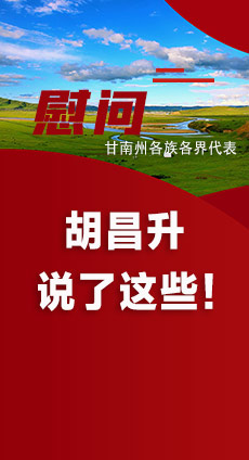  圖解|慰問甘南州各族各界代表 胡昌升說了這些！