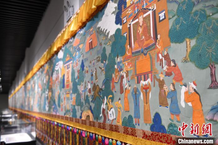 8月20日，“塔影河聲吉祥千年——涼州會盟暨蘭州與武威文物聯展”在蘭州市博物館開展。戴文昌 攝