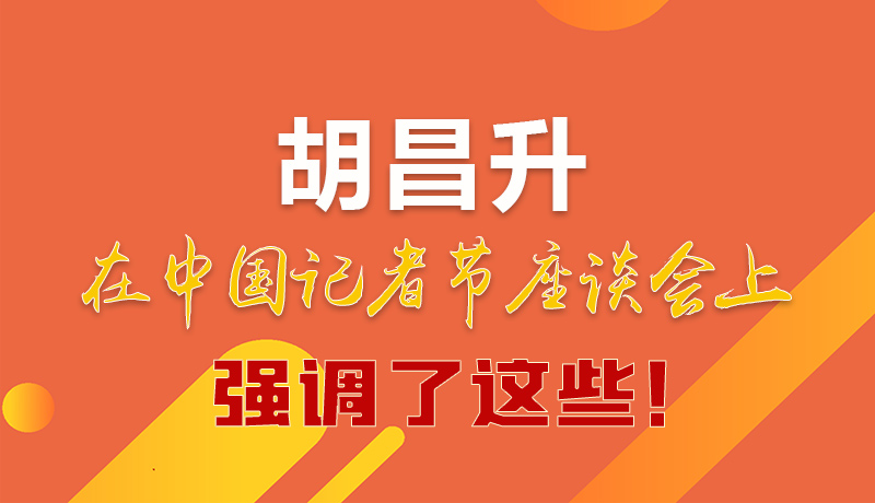 圖解|胡昌升在中國記者節座談會上強調了這些！