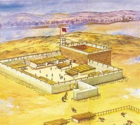 甲渠候官遺址復原圖(圖源:網絡)