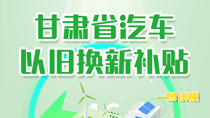 海報|重大利好！甘肅省汽車以舊換新補貼來了