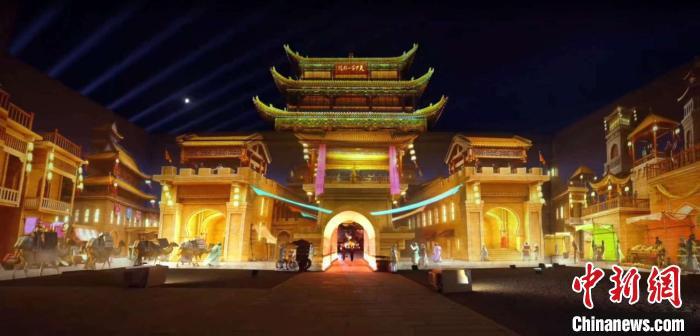 2024年7月15日,甘肅嘉峪關開啟“夜游”模式。圖為夜游燈光劇《天下嘉峪關》光影效果。(甘肅嘉峪關關城景區供圖) 2024年7月15日,甘肅嘉峪關開啟“夜游”模式。圖為夜游燈光劇《天下嘉峪關》光影效果。(甘肅嘉峪關關城景區供圖)